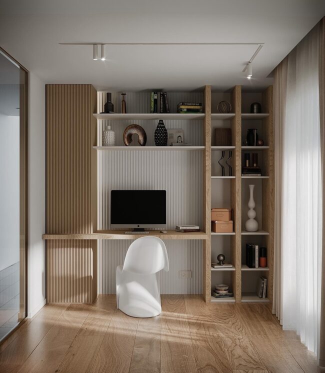 Scandinavian-Inspired Office Setup