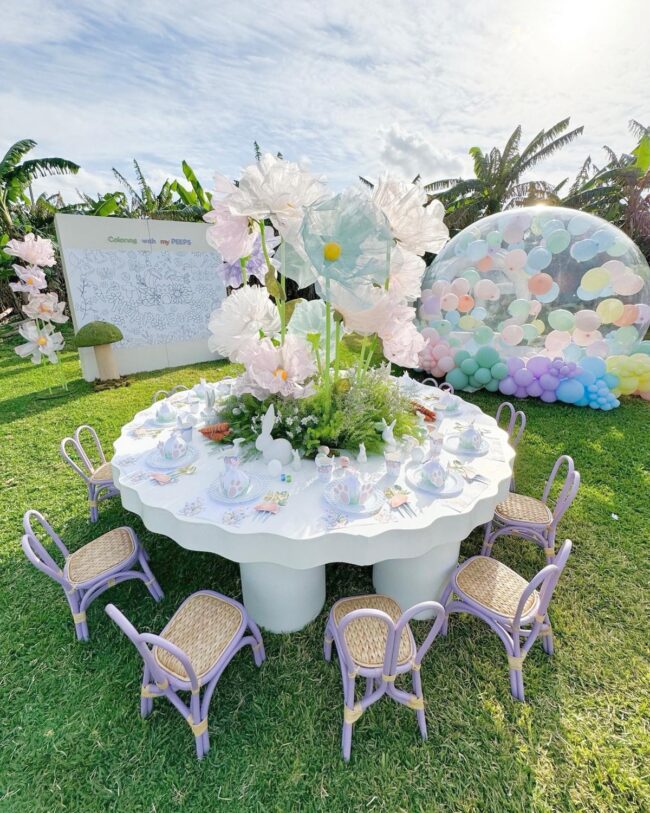Charming Outdoor Setup for Garden Gatherings