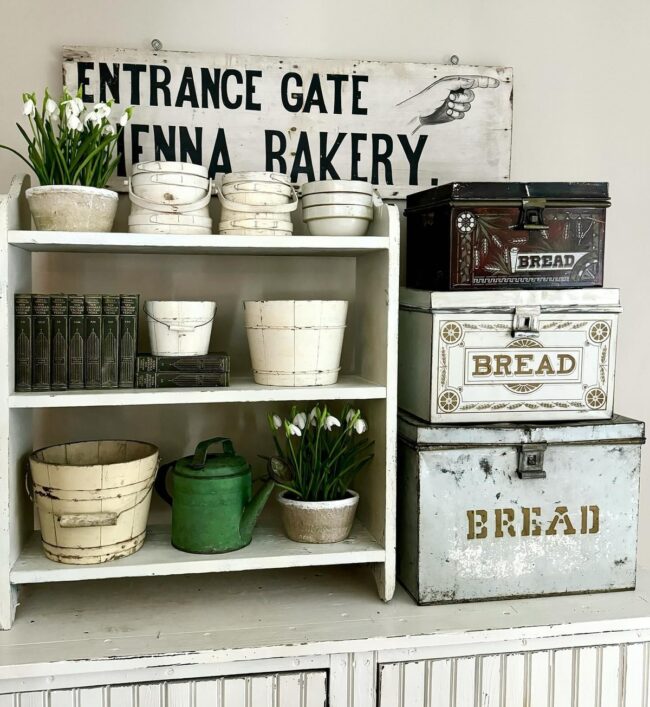 Charming Vintage Bread Boxes and Baskets