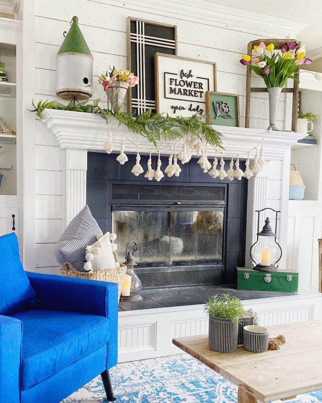 Rustic Charm with Lush Floral Accents
