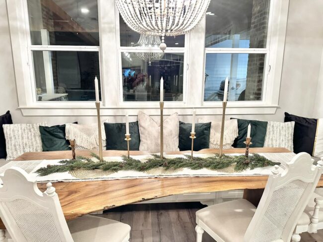 Minimalist Charm with Winter Greenery