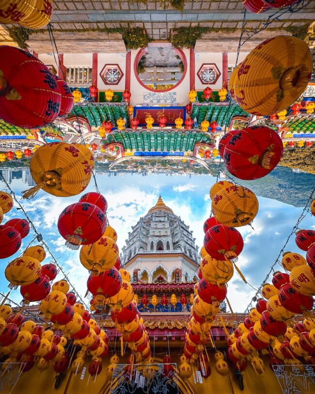 Captivating Temple Lantern Showcase
