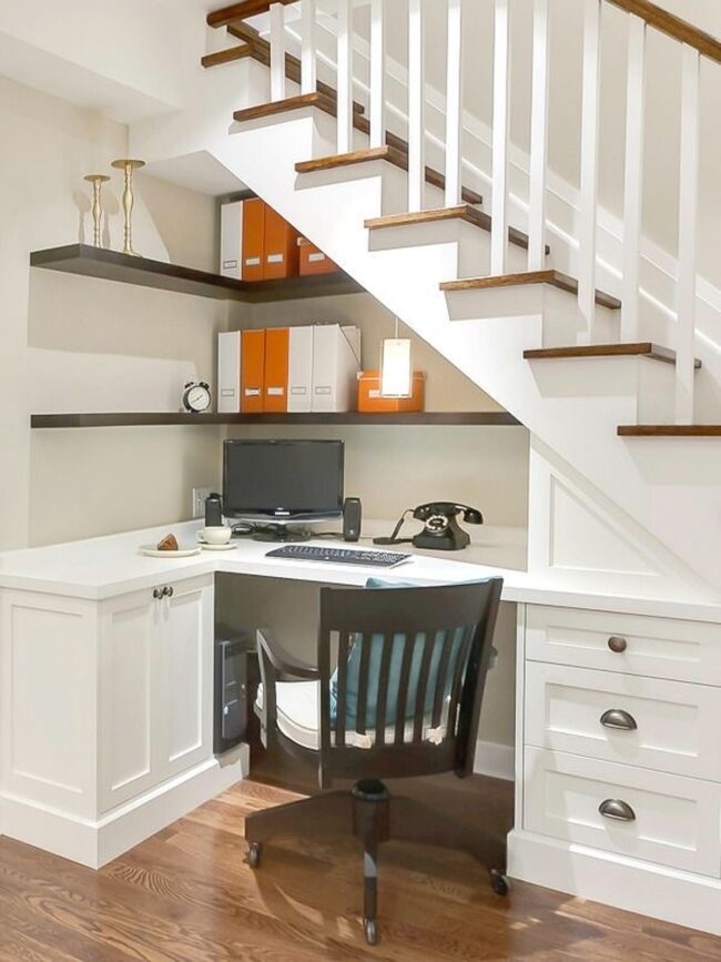 Creative Niche Under the Stairs