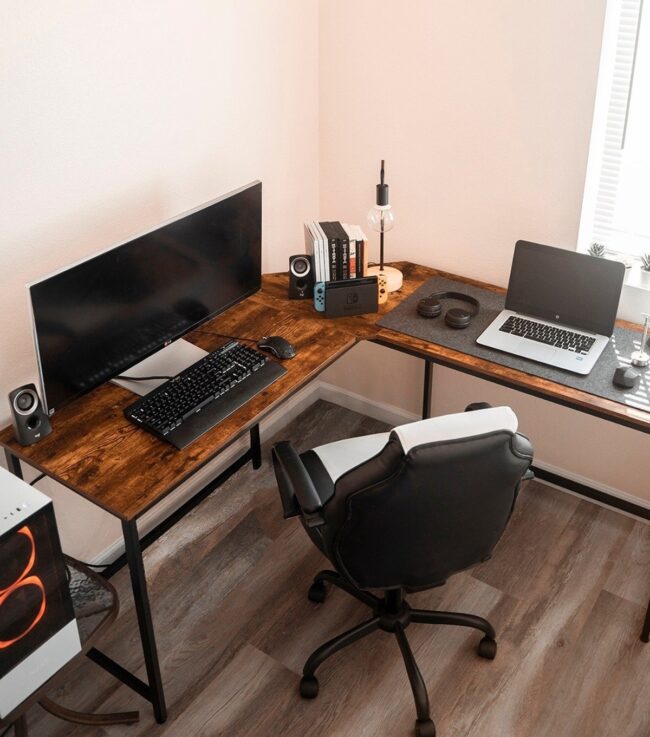 Trendy Tech-Savvy Workspace