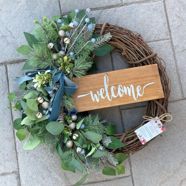 A Festive Welcome with a Holiday Wreath
