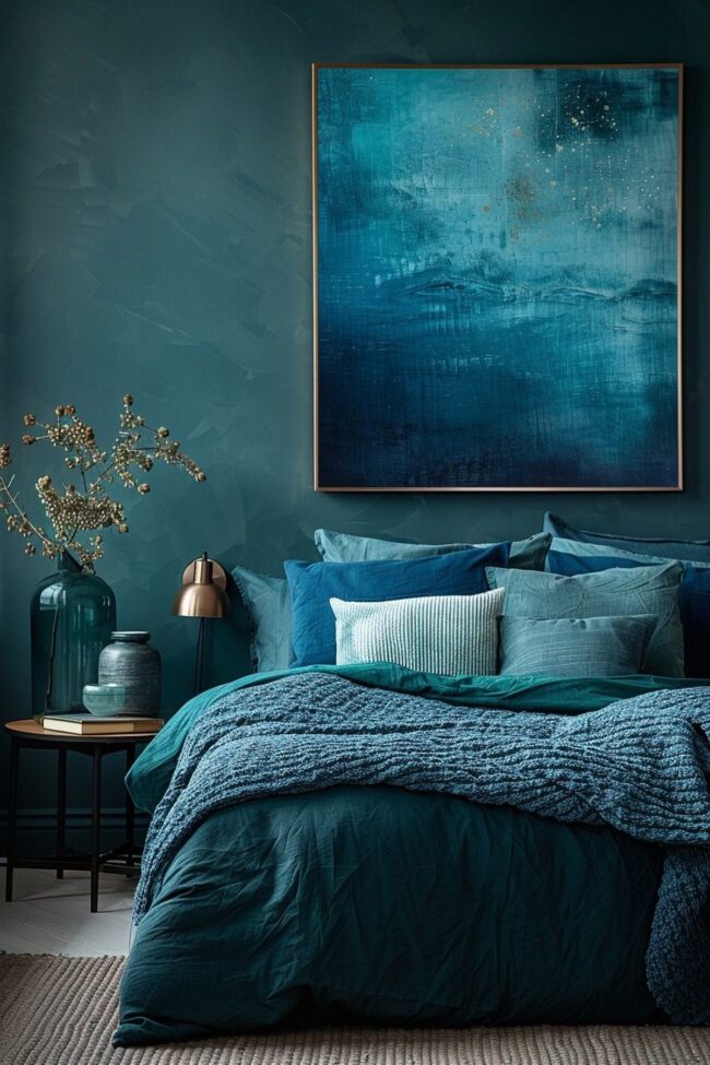 Teal Stormy Space
