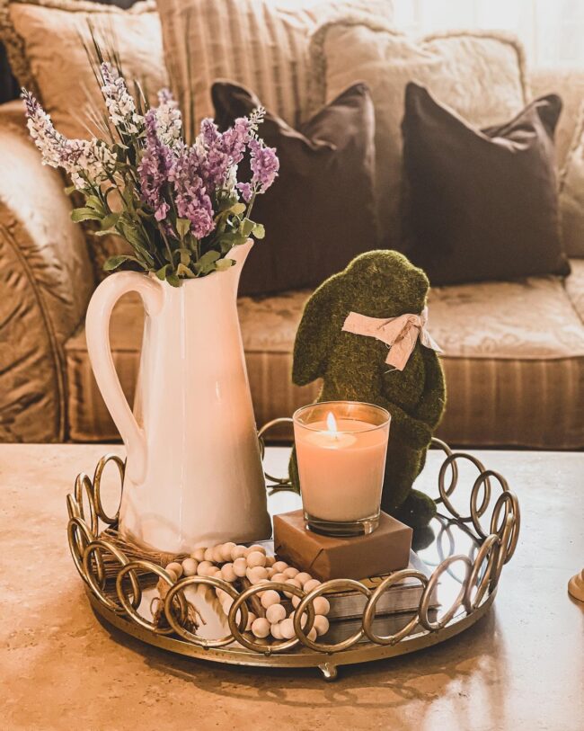 Charming Rustic Tray for Spring Décor