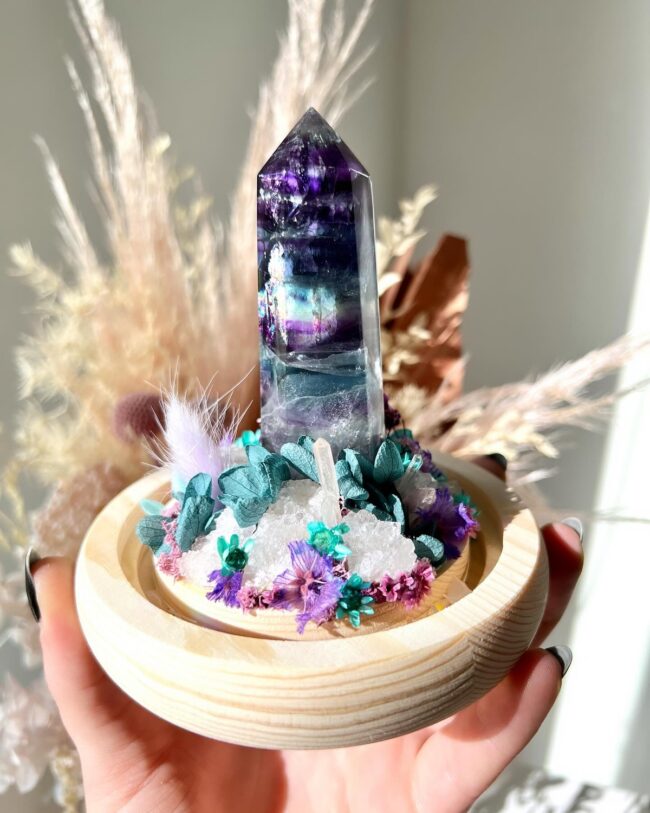 Crystal Garden in a Handheld Frame