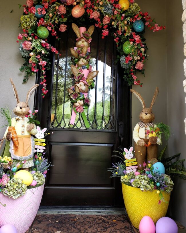 Charming Easter Decor with Bunny Figures