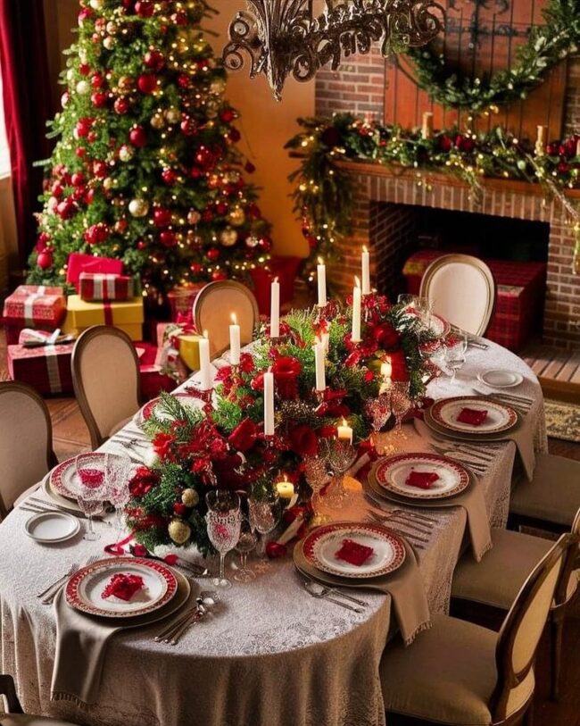 Timeless Red and Green Elegance