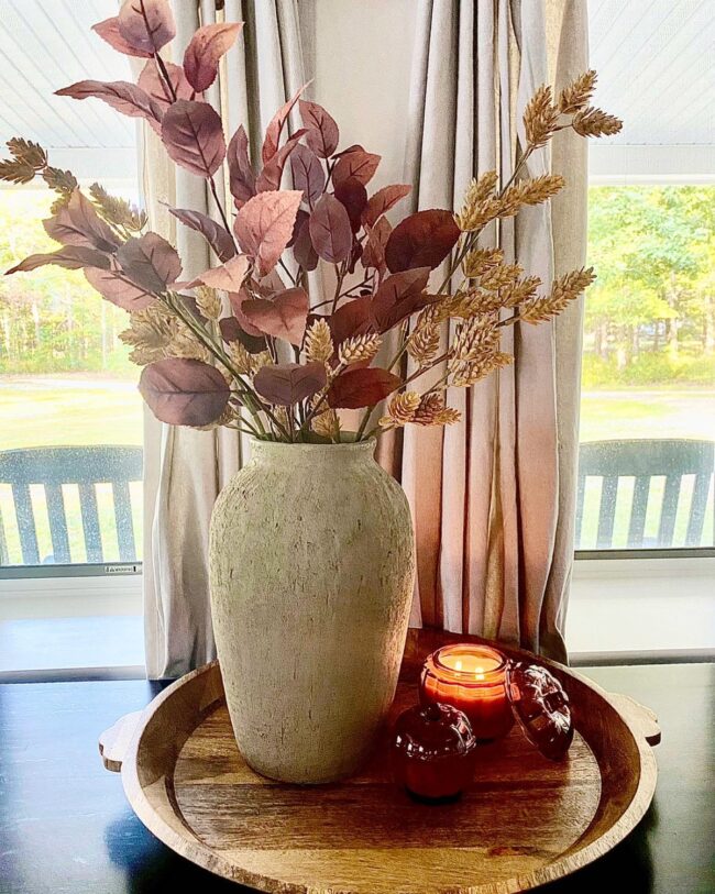 Simple Fall Vase Display