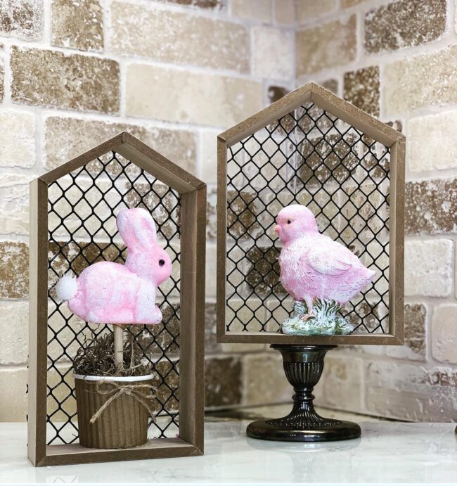 Charming Frames Featuring Pastel Bunnies and Ch
