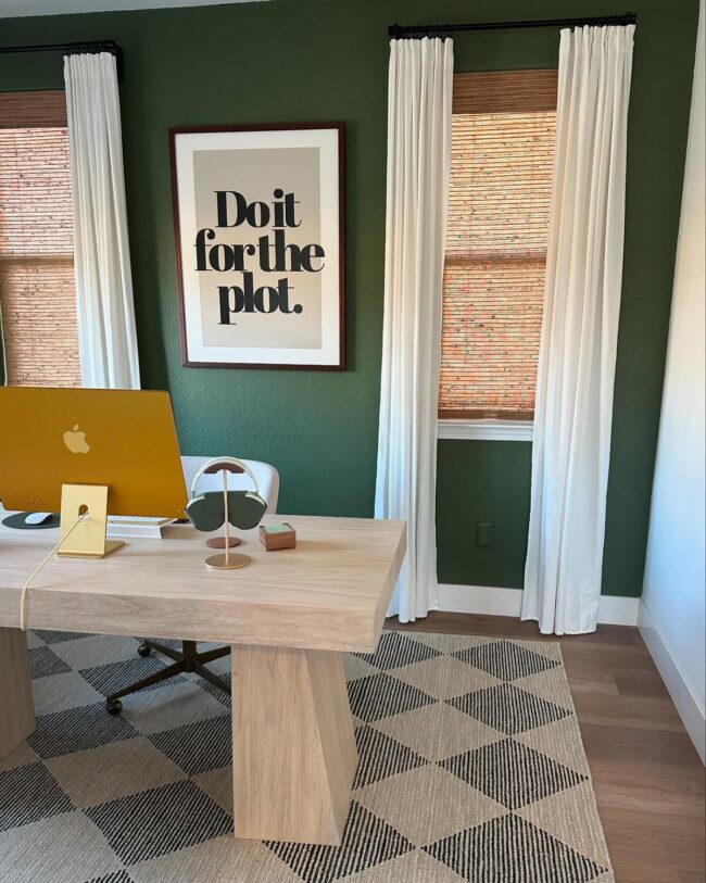 Bold Minimalist Workspace Design