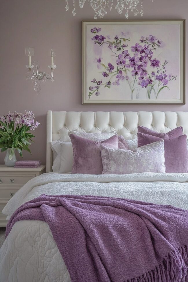 Orchid-Inspired Bedroom Refreshment