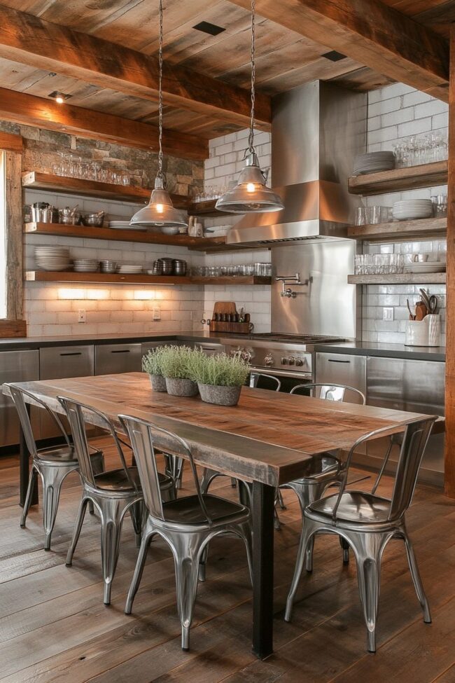 Chic Industrial Style for Your Kitchen