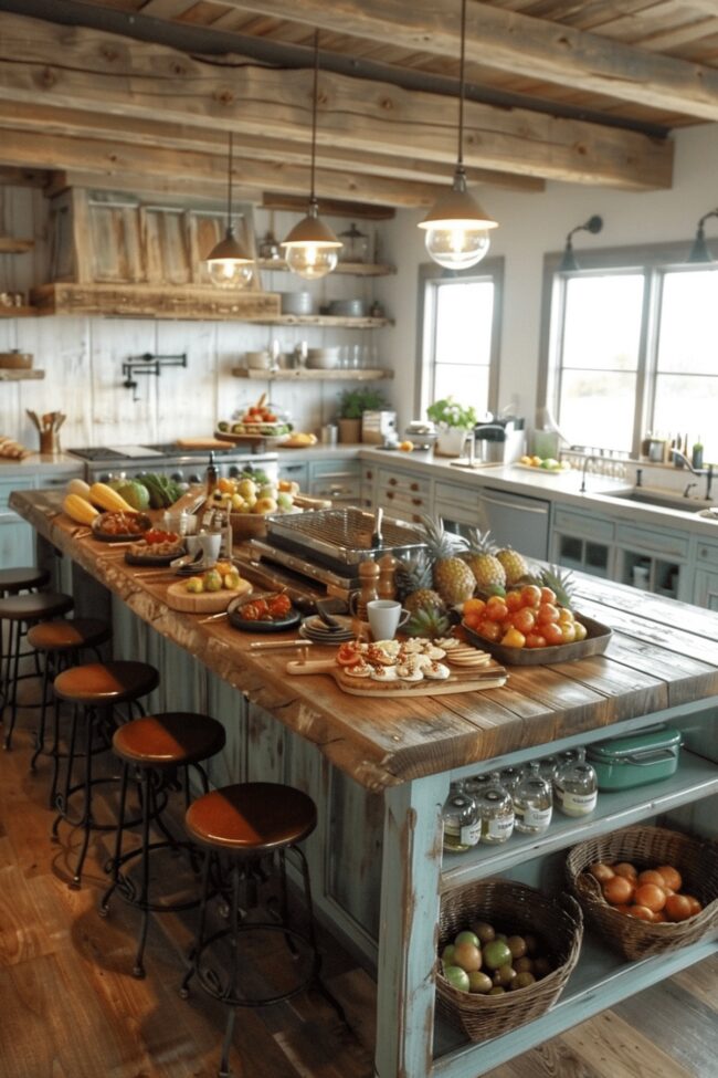 Central Hub: Spacious Kitchen Island