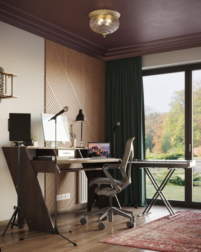 Sleek Study with a Bold View