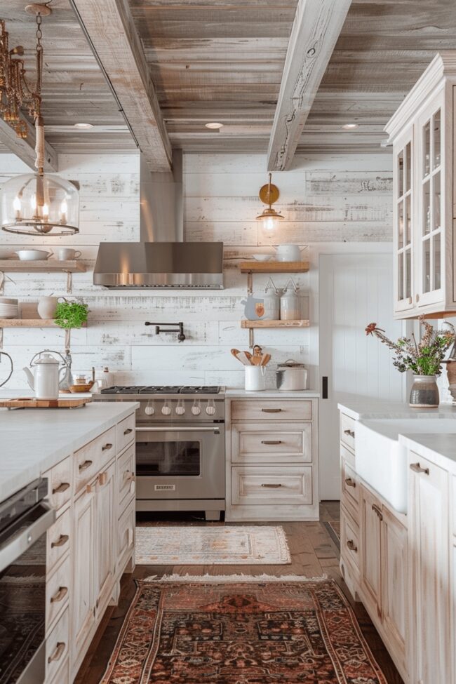 Charming Distressed Cabinet Finishes
