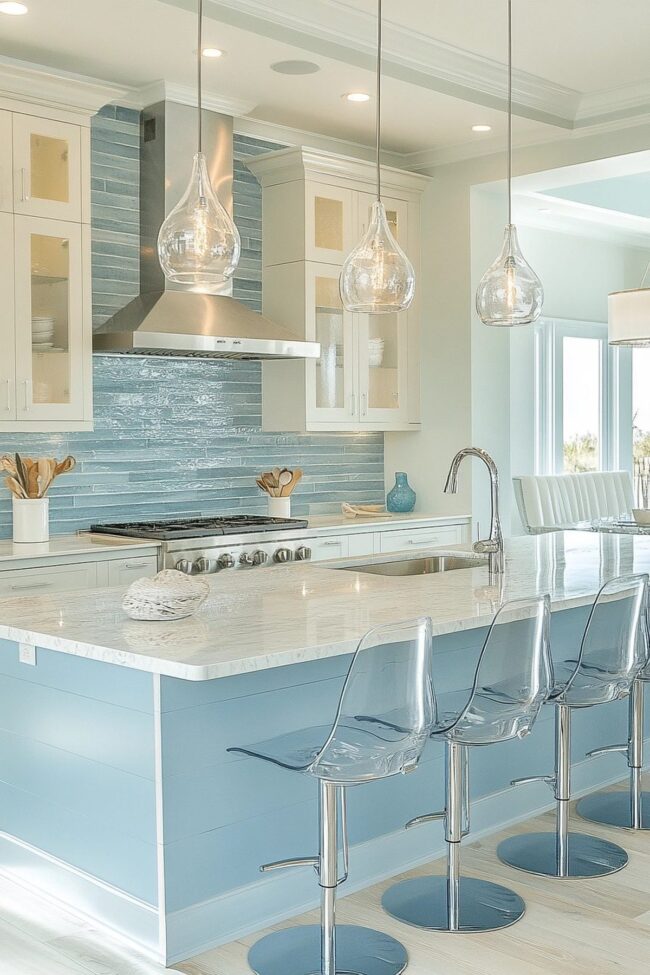 Beach-Inspired Modern Kitchen Design
