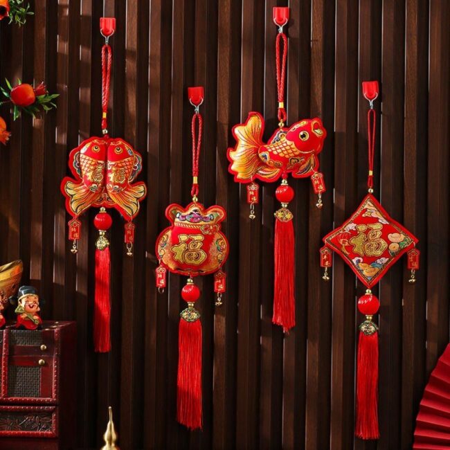 Charming Fish Motifs with Tassel Accents