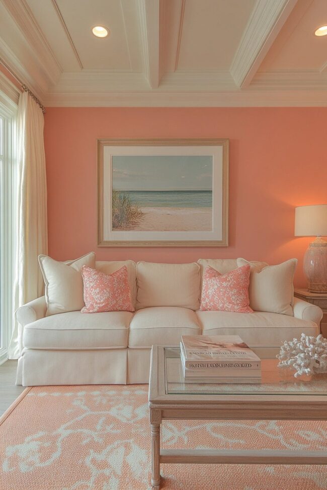 Salmon-Inspired Living Space Design
