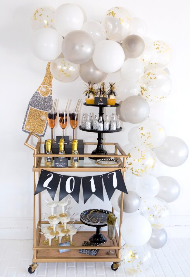 Stylish Champagne Cart for Entertaining