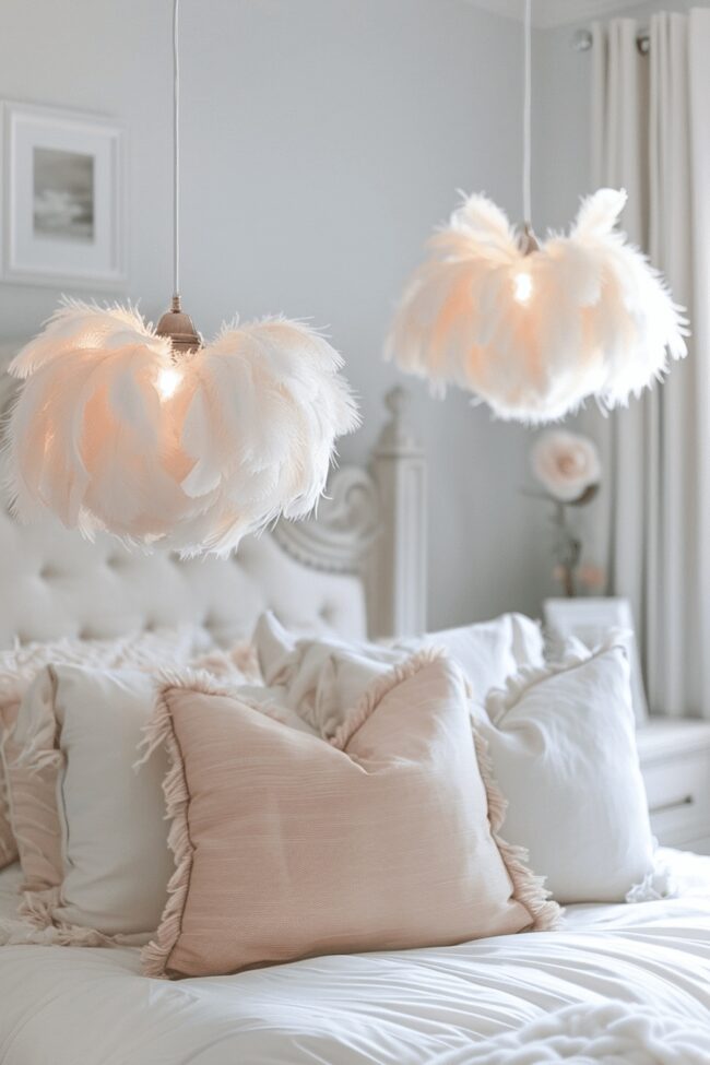 Whimsical Feather Pendant Nook