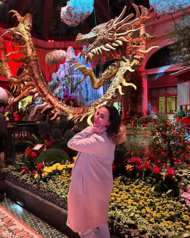 Majestic Dragon Statue Amidst Lush Foli