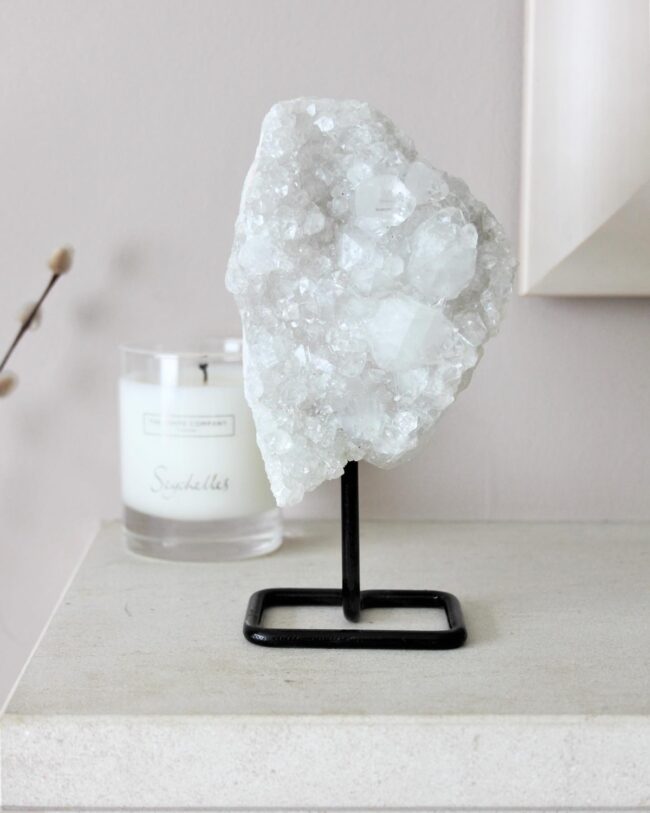 Raw Quartz Mounted on Stand