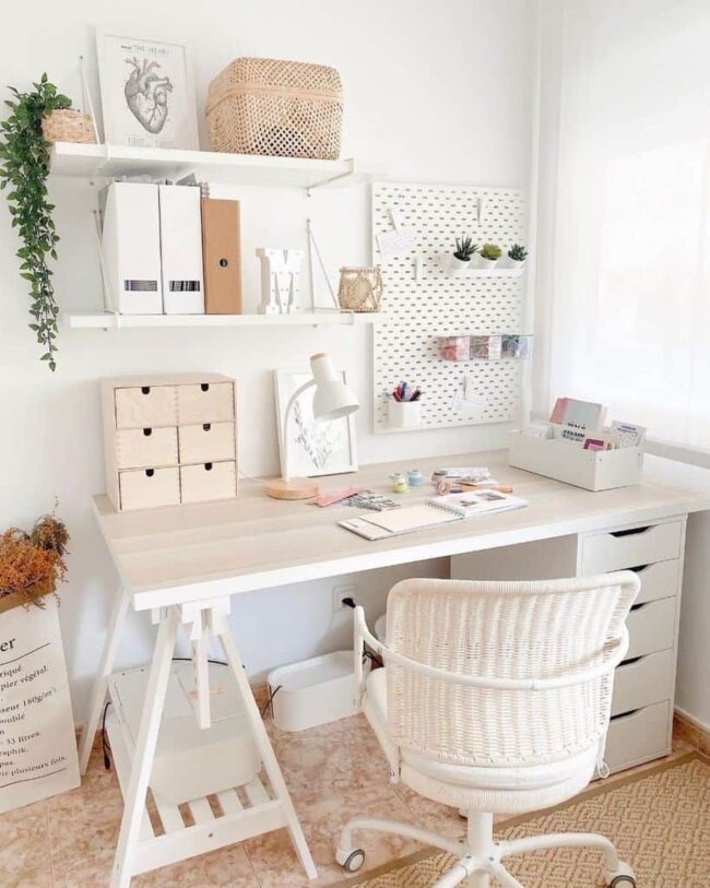 Boho-Chic Workspace Vibes