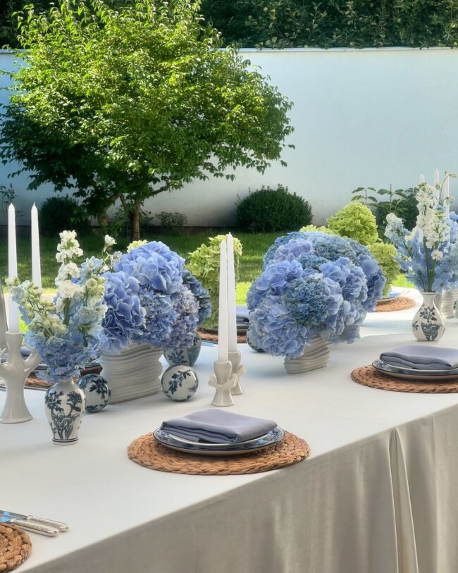 Stunning Blue Hydrangea Arrangement Showcase