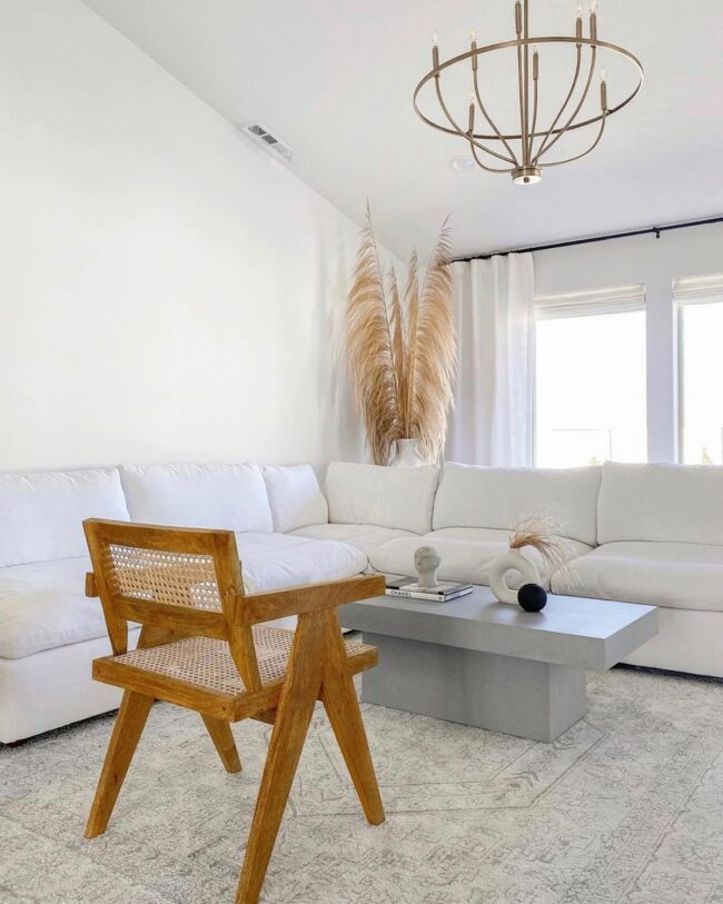 Bright and Airy Minimalist Lounge