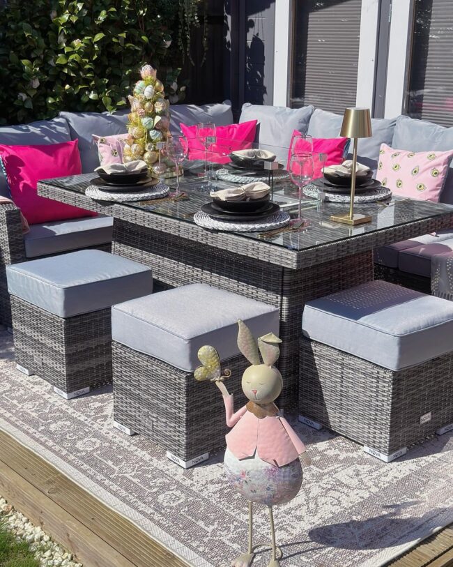 Modern Outdoor Easter Relaxation Space