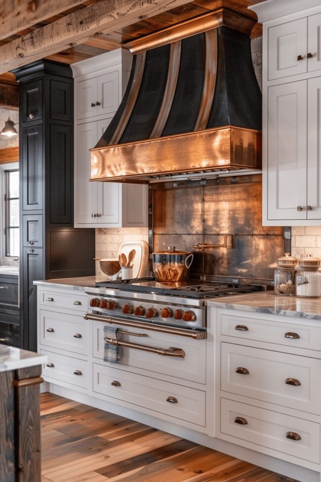 Rustic Charm with Copper Details