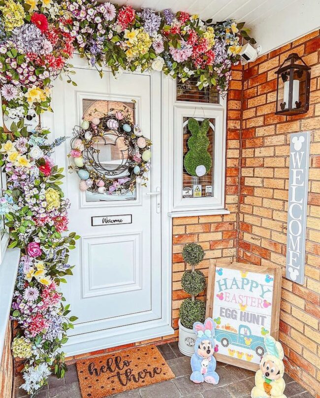 Easter Celebration with Blooming Floral Gateway