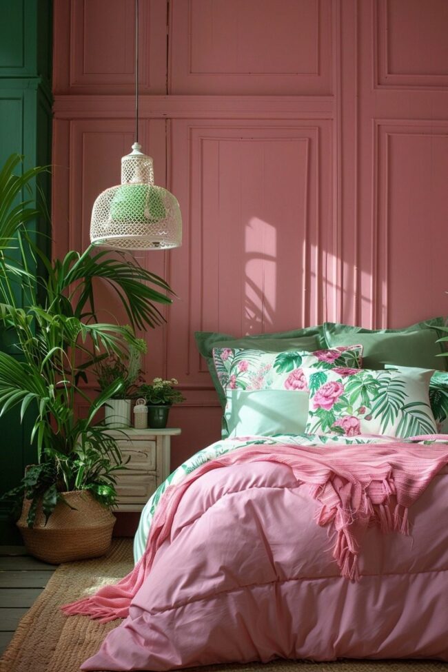 Choosing the Right Shades of Green and Pink for Your Bedroom