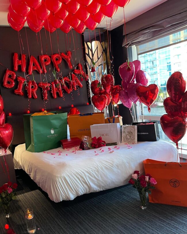 Opulent Valentine's Day Birthday Celebration