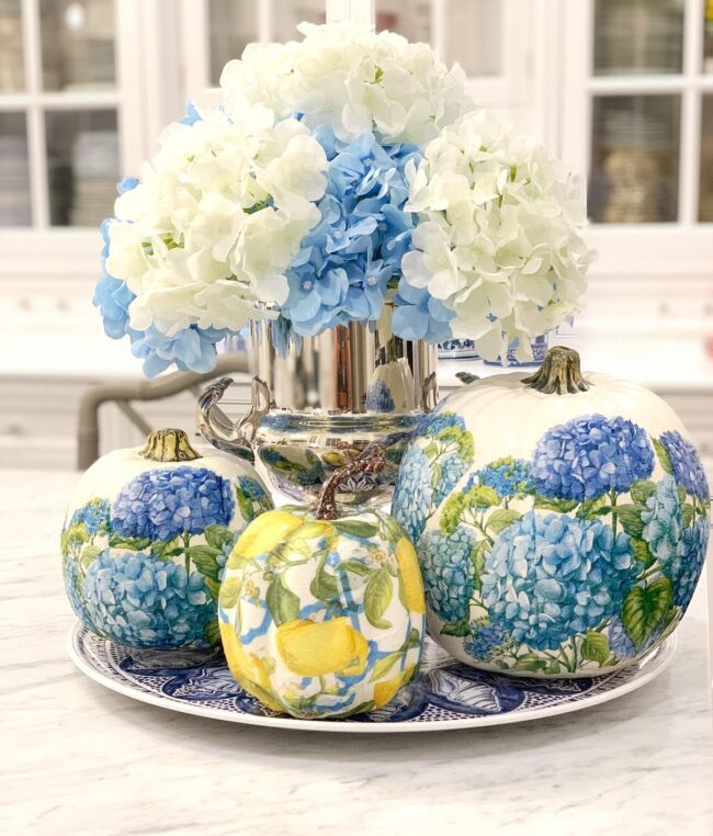 Floral Pumpkin Display