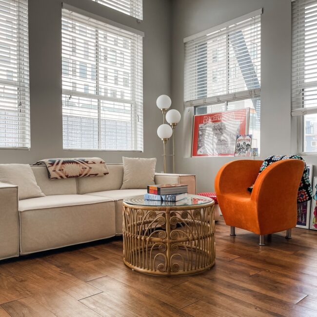 Eclectic Urban Apartment Living Room