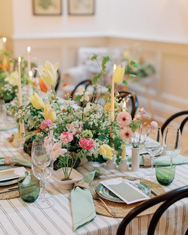 Charming Soft Floral Bouquet Display