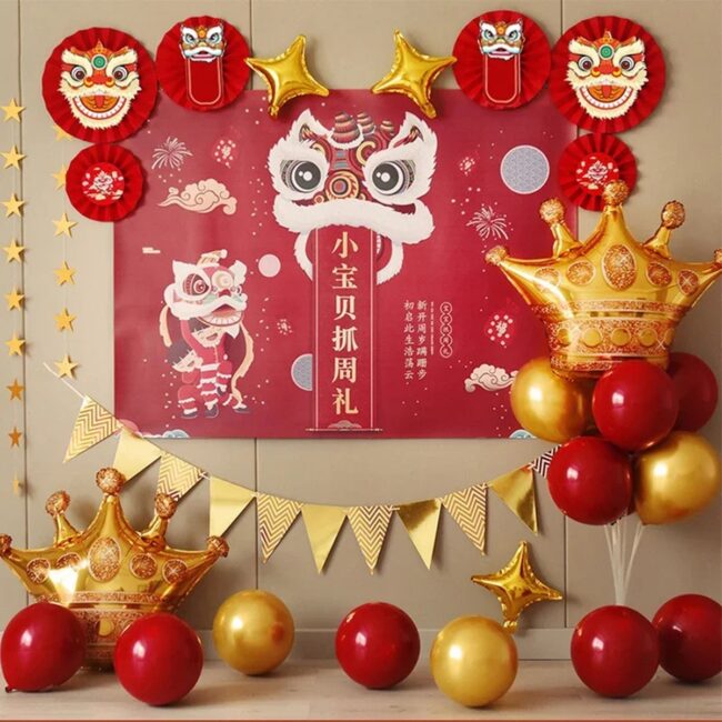 Royal Red and Gold Party Decorations