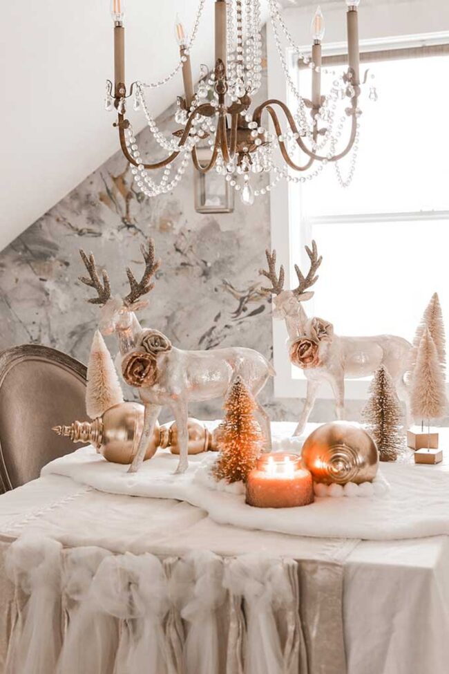 White & Frosty Wonderland Table Decor
